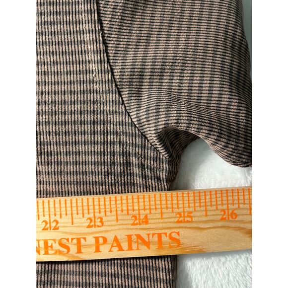 Vintage Natural Issue Long Sleeve Shirt Brown Micro Check Made in Korea Large - Picture 15 of 15